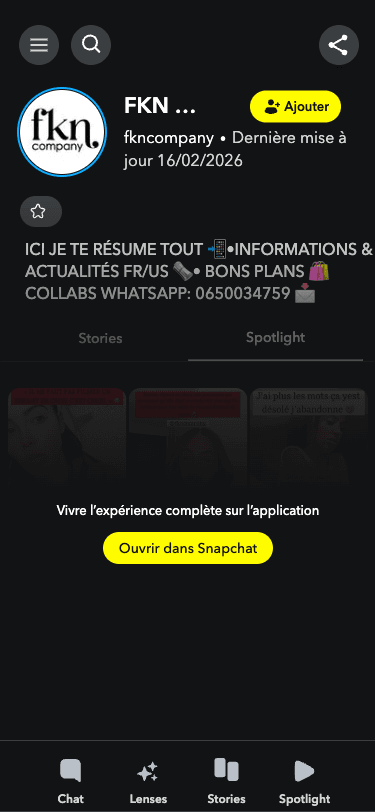 Snapchat @fkncompany